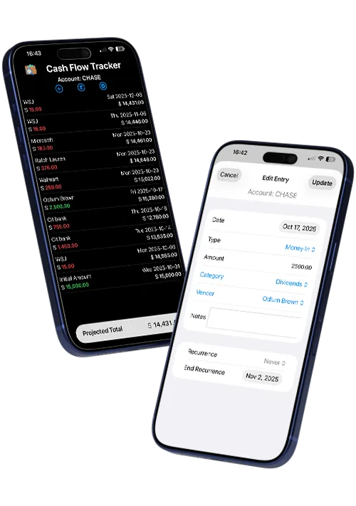 CashFlowTracker - Mobile App for iOS